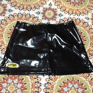 UNIF leather black mini skirt